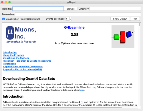 G4beamline Screenshot